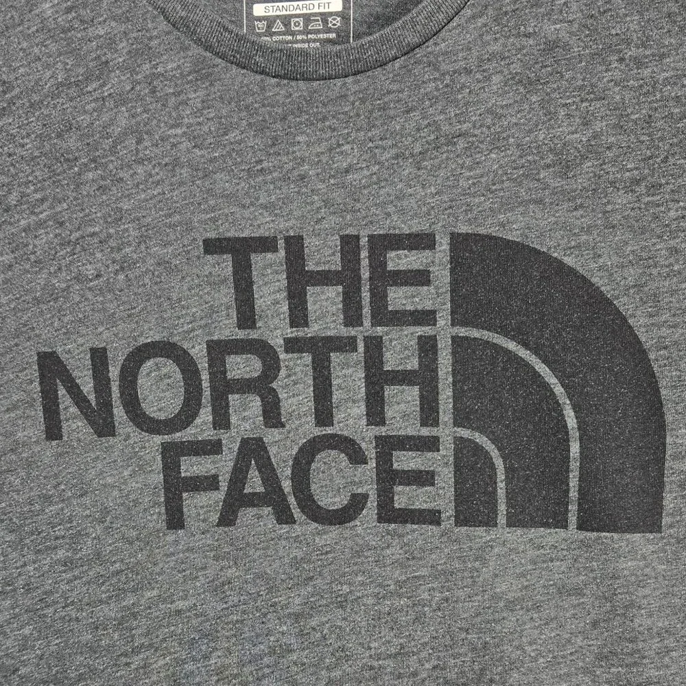 The North Face Womens Grey Logo T Shirt Small Standard Fit Outdoor Casual - Picture 3 of 8